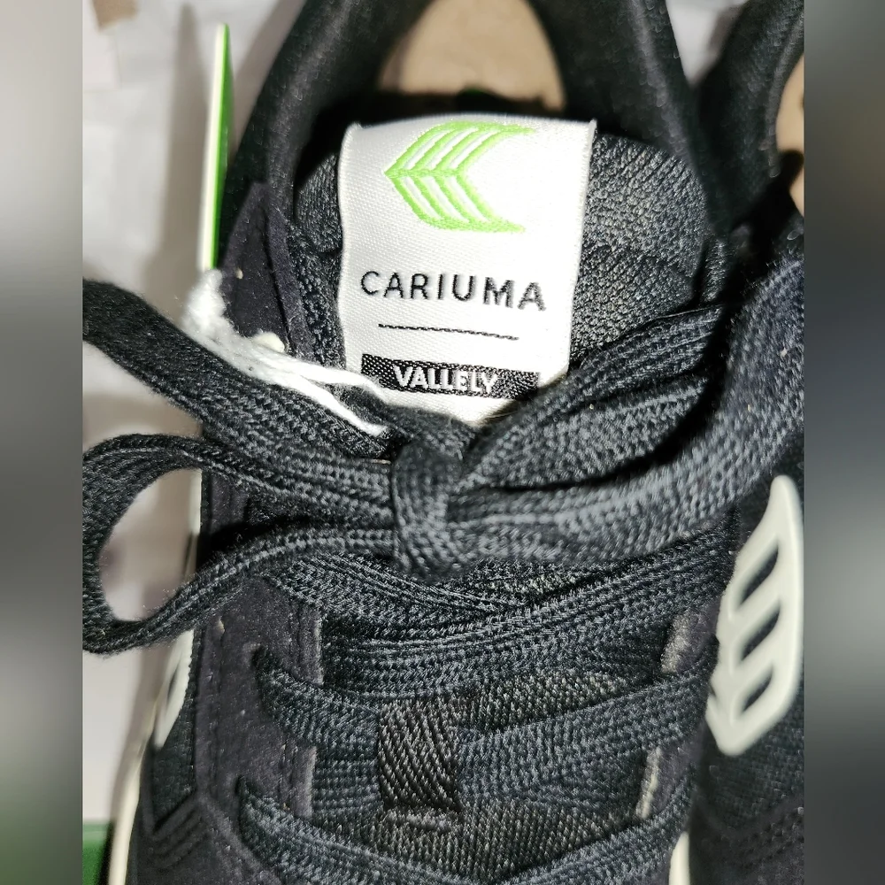 NEW CARIUMA Vallely Skate Black Suede Ivory Logo Sneaker Unisex Men's Skater